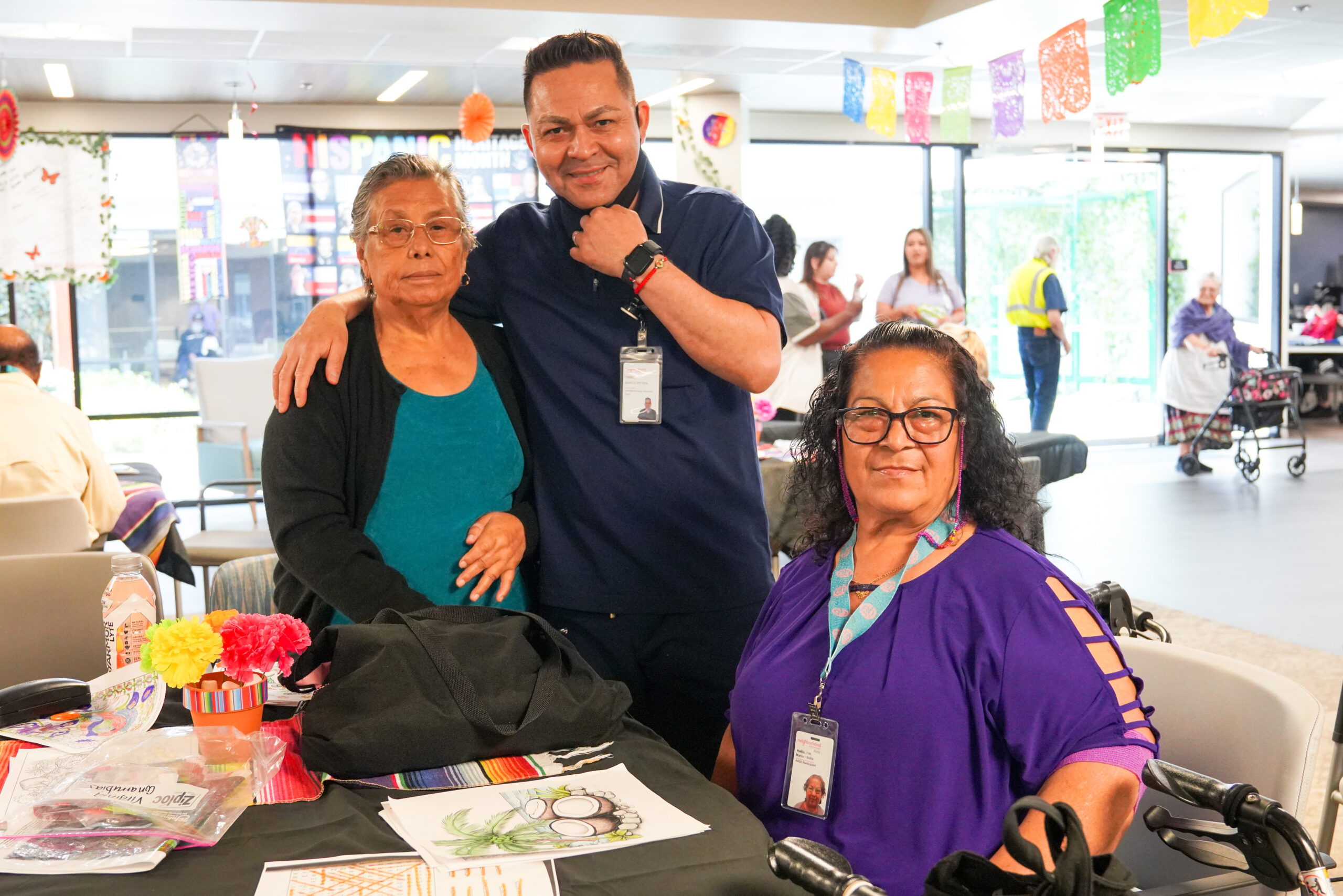 Woman Comforts Senior Woman